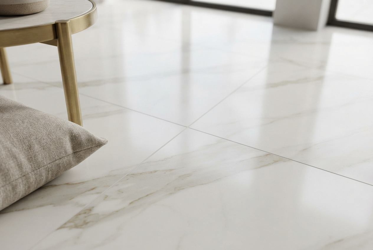 Calacatta Gold Large-Format Porcelain – Seamless Luxury Floors