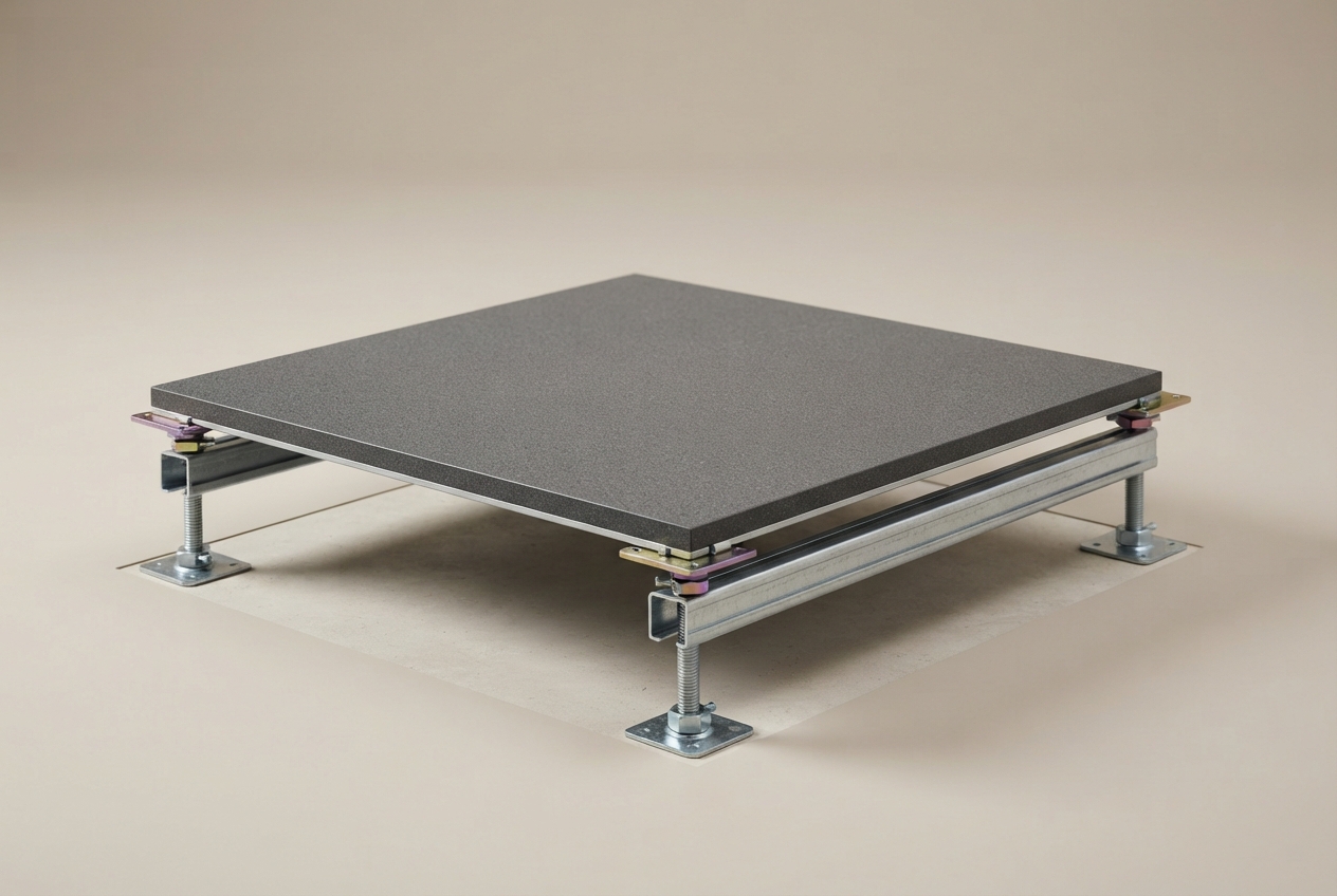 Raised access flooring